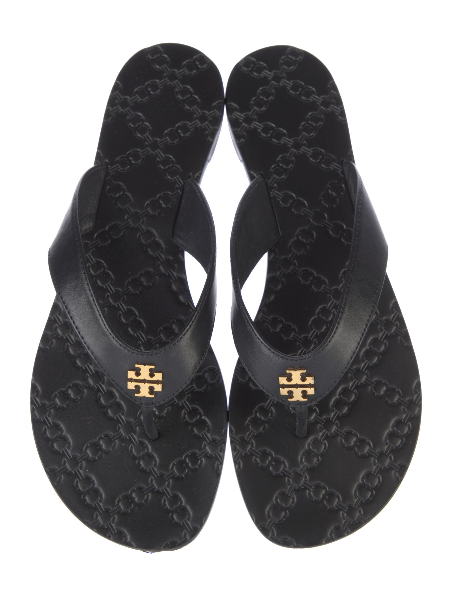 Tory Burch Leather Flip Flops